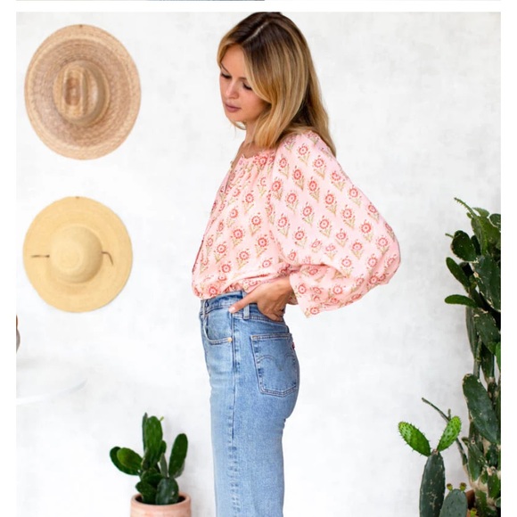 Emerson Fry Floral FRANCES BLOUSE MONDAY FLOWERS ORGANIC 🌸 - Picture 3 of 9